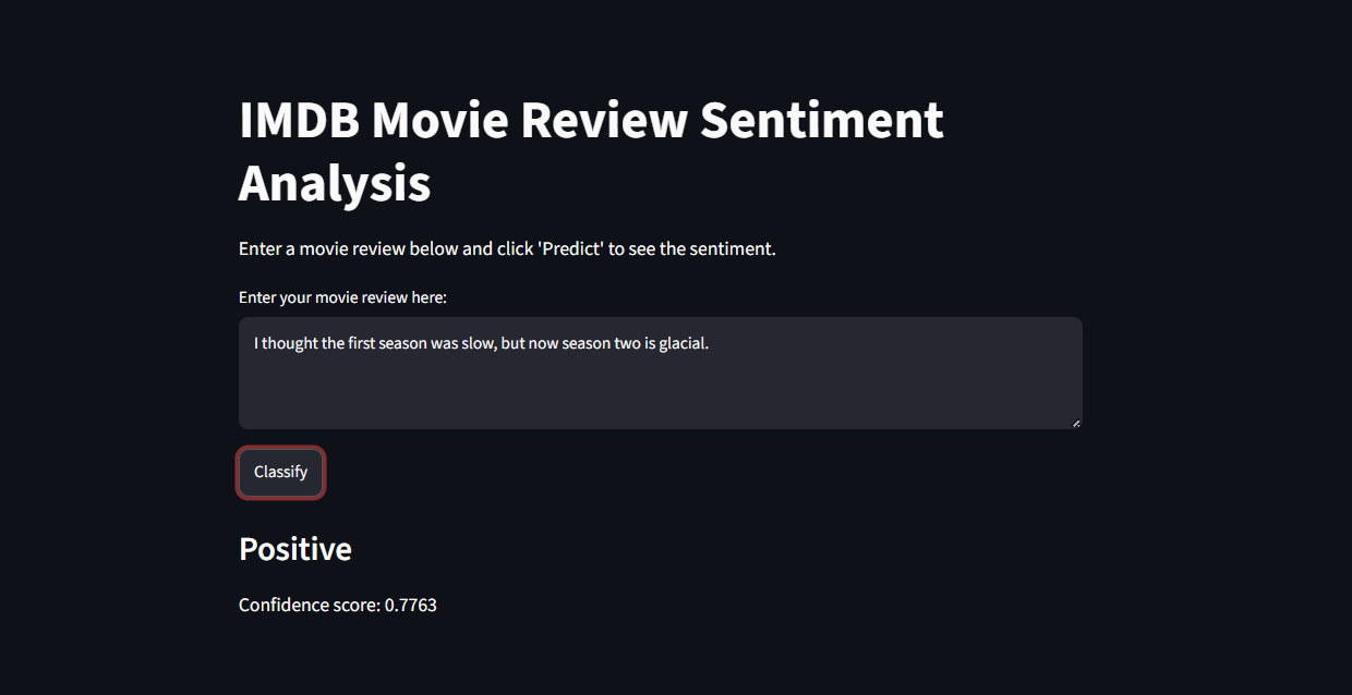 IMDB Movie Sentiment Analysis